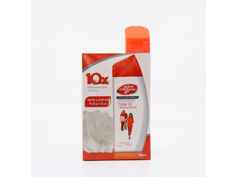 Lifebuoy shower gel 300 ml total 10 with kit