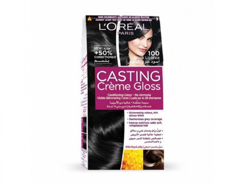 Loreal hair color casting 100 black licopice