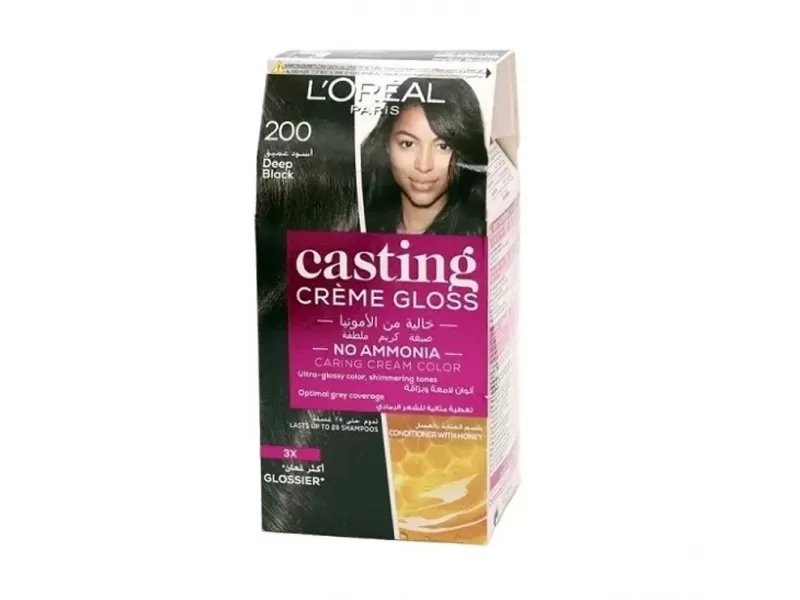 Loreal hair color casting 200 ebony black