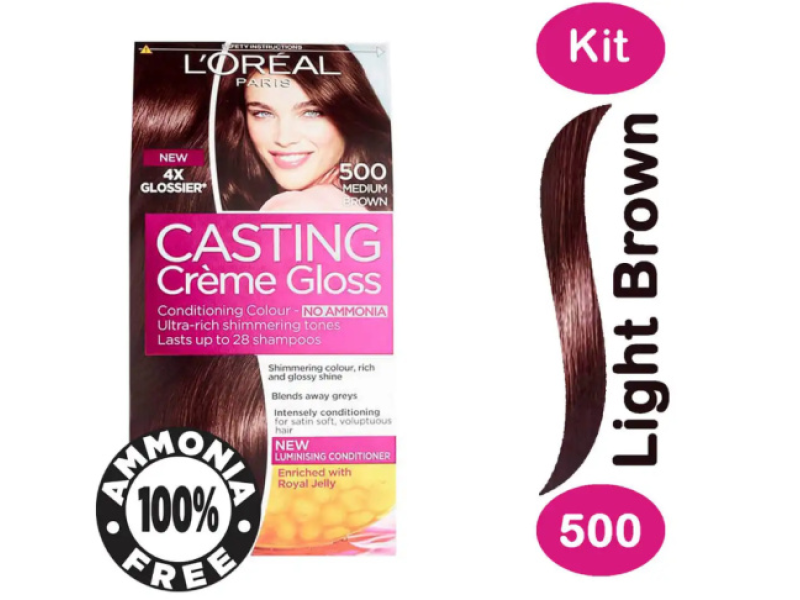 Loreal hair color casting 500 light brown