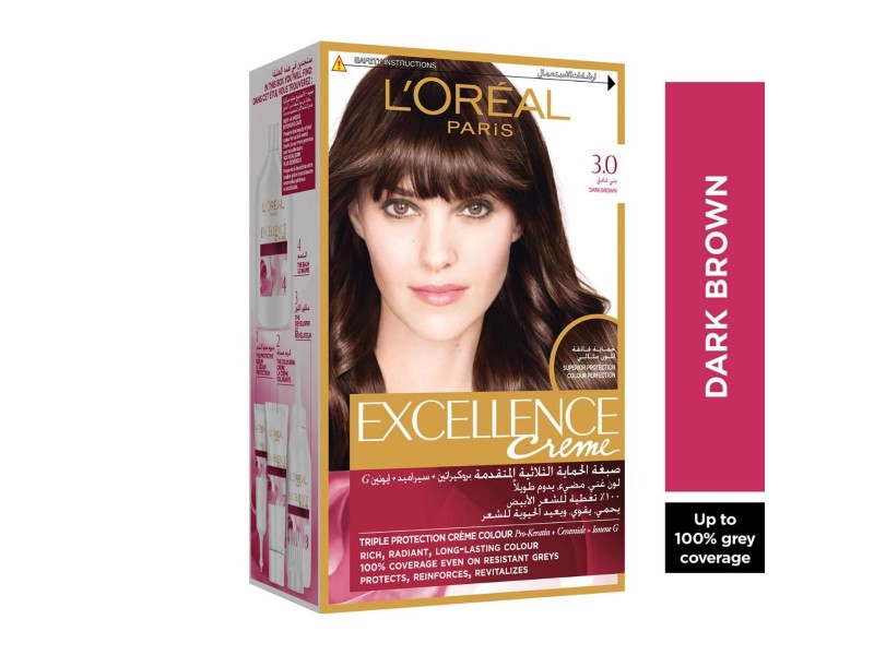 Loreal hair color excellence 3.0 dark brown