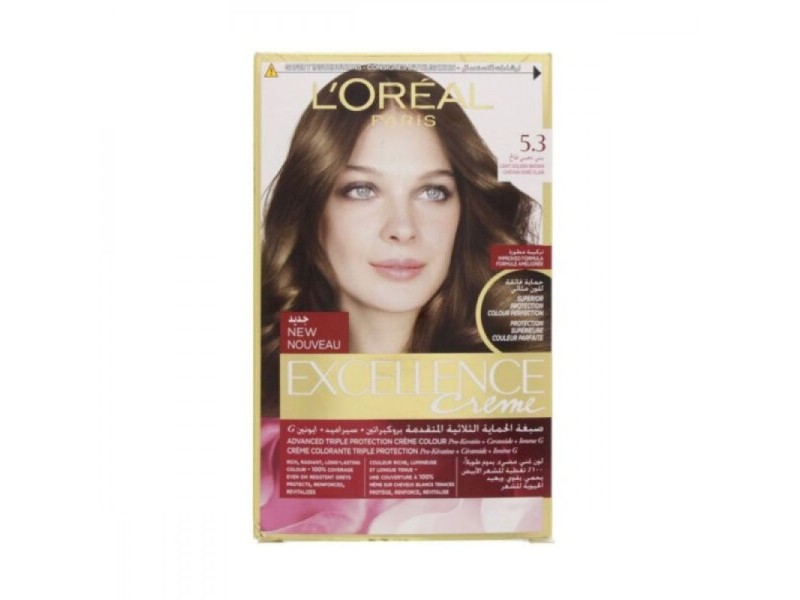 Loreal hair color excellence 5.3 light golden brown