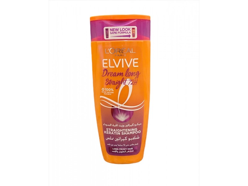 Loreal hair shampoo elvive 400 ml dream long straight keratin