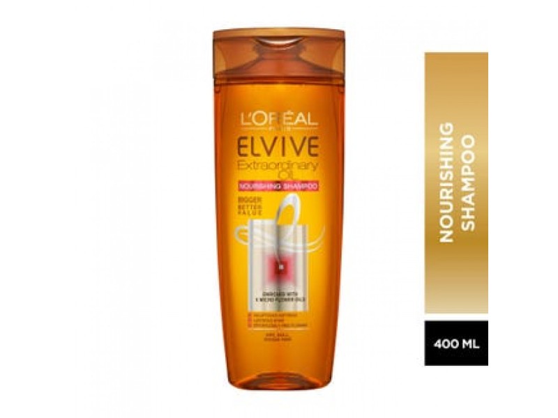 Loreal hair shampoo elvive 400 ml extraordinary oil deep nourishing