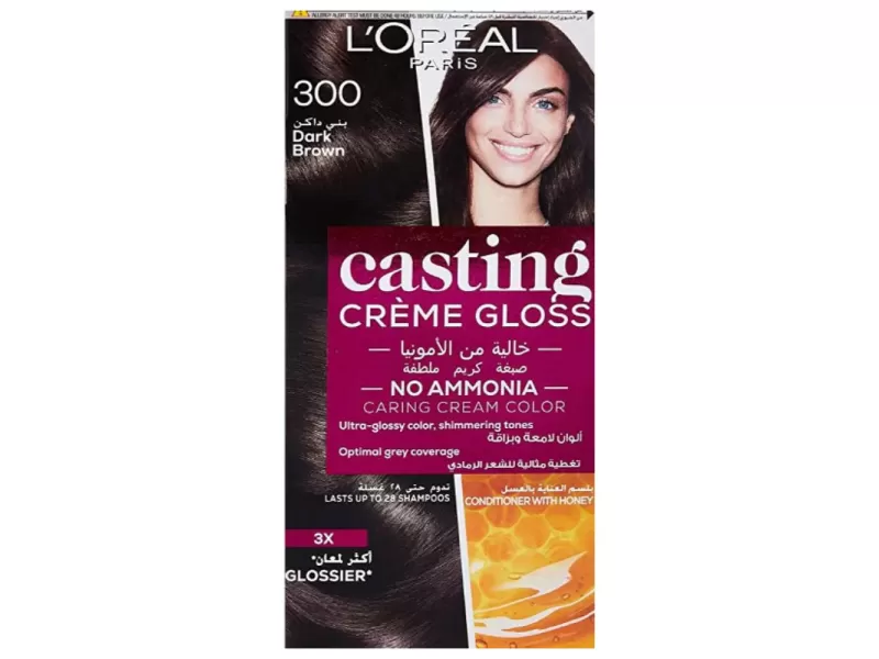 Loreal casting hair color dark brown 300