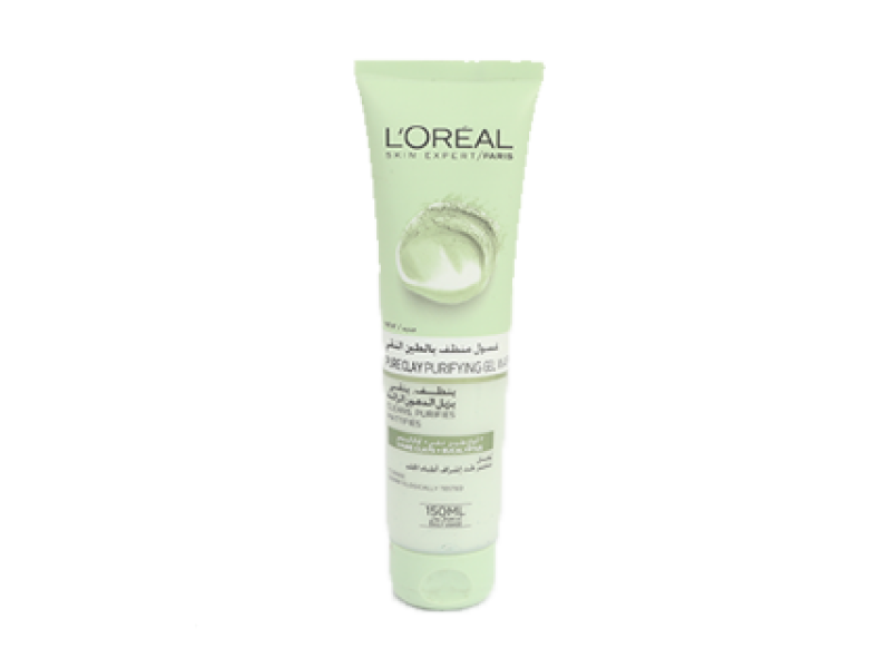 Loreal pure clay purifying gel wash 150 ml eucalptus
