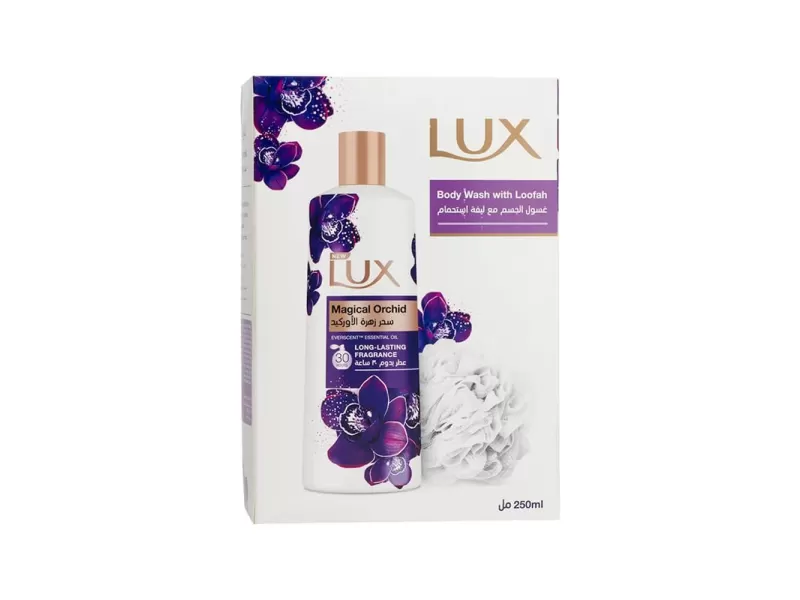 Lux shower gel +puff 250 ml magical orchid