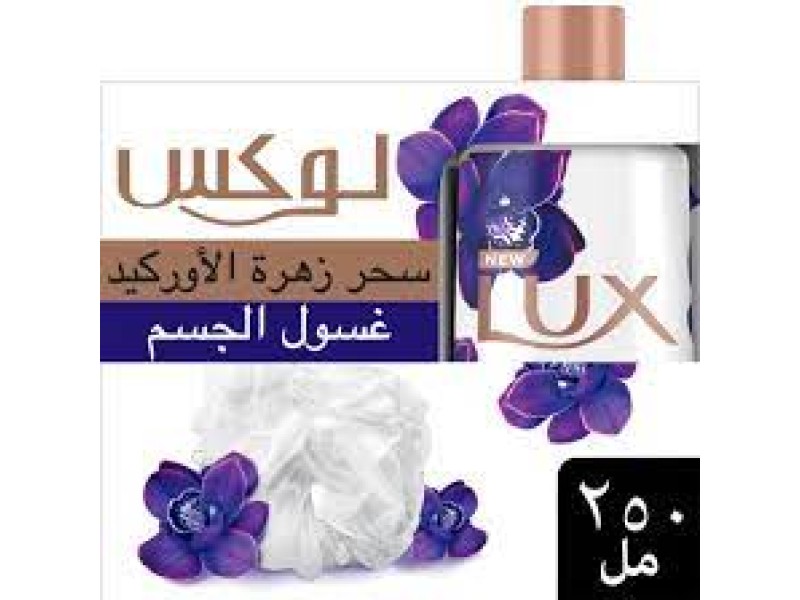 Lux shower gel +puff 250 ml magical orchid