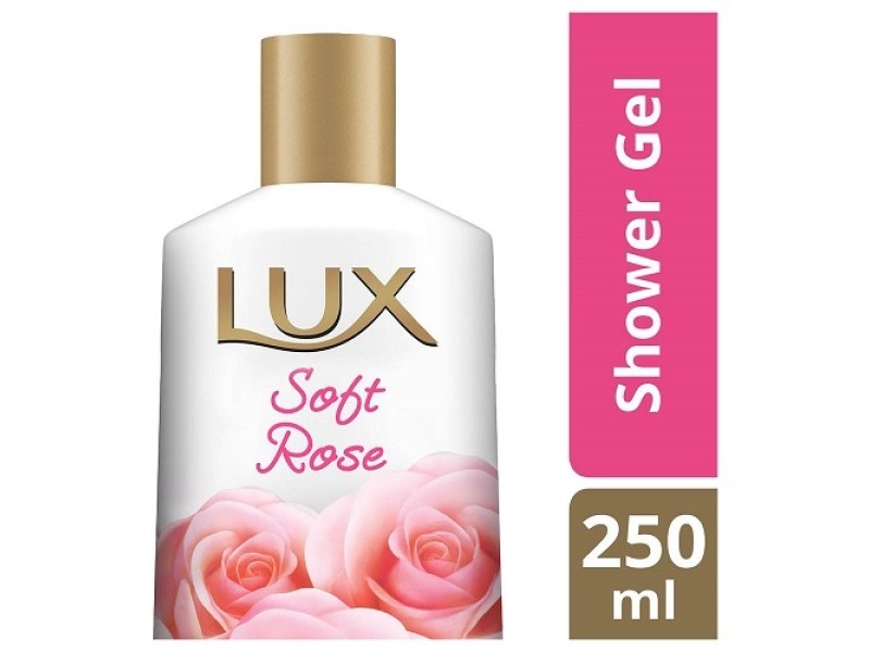 Lux shower gel +puff 250 ml soft rose new