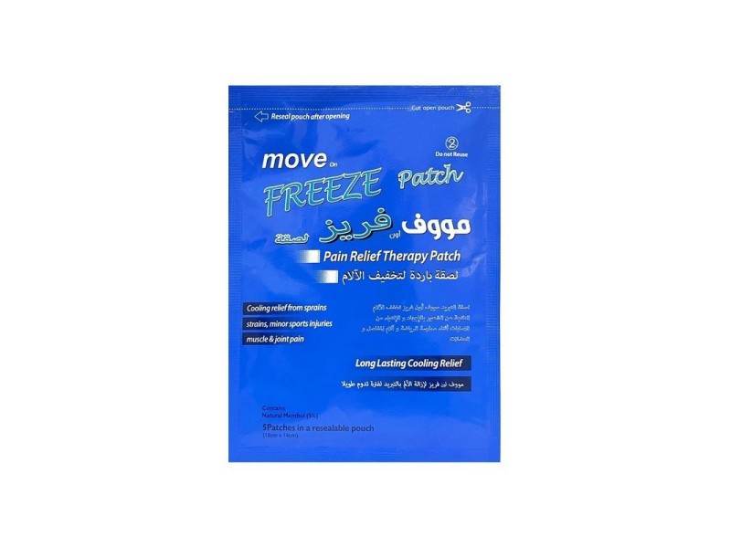 Moov on freeze patch pain relief therapy 5 patches