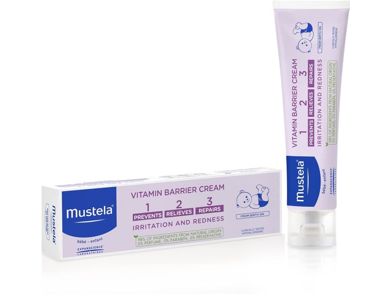 Mustela bebe vitamin barrier 123 cream 50 ml for nappy area