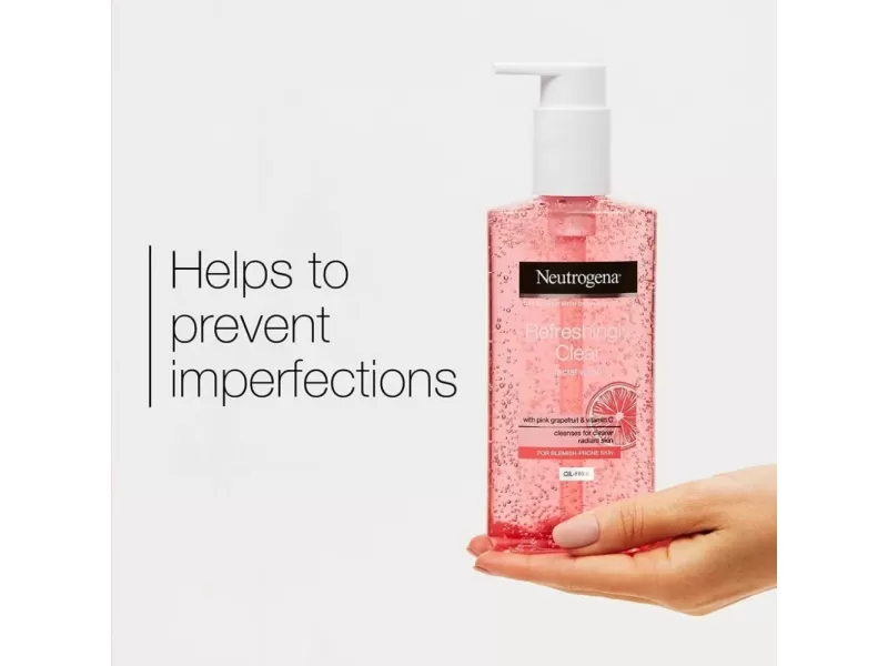 Neutrogena visibly clear pink grapefruit face wash 200ml Neutrogena visibly clear pink grapefruit face wash 200ml