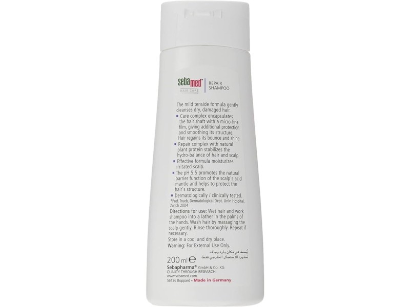 Sebamed hair shampoo  200 ml  repair