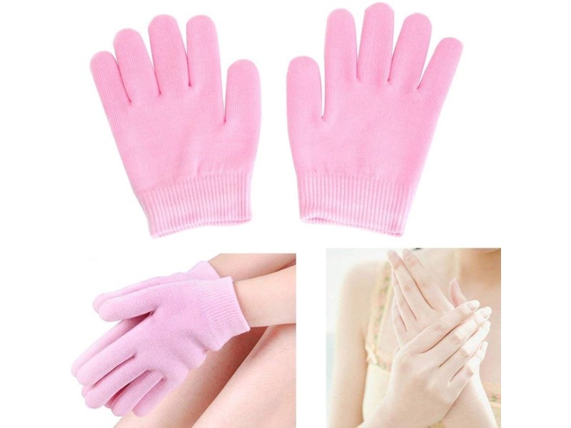 SPA MOISTURISING GEL GLOVES WITH JOJOBA OIL OLIVE OIL VITAMIN E & ROSE OIL