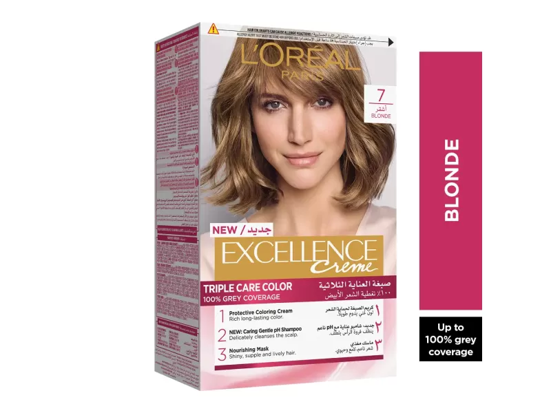 Loreal paris excellence hair color blonde 7