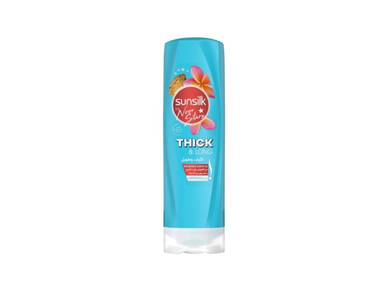 Sunsilk hair conditioner 350 ml thick & long biotin & castor oil