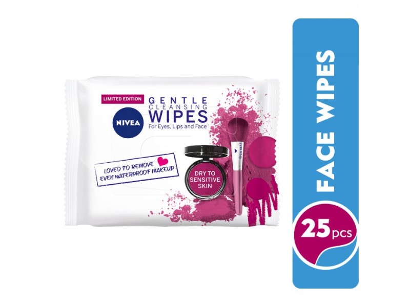 Nivea gentle cleansing wipes for sensitive to dry skin 25 pieces Nivea gentle cleansing wipes for sensitive to dry skin 25 pieces