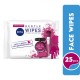 Nivea gentle cleansing wipes for sensitive to dry skin 25 pieces Nivea gentle cleansing wipes for sensitive to dry skin 25 pieces