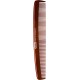 Titania hair comb wood ,rubber handle