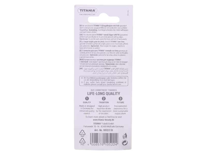 Titania nail cutter silver l 1052/2 b