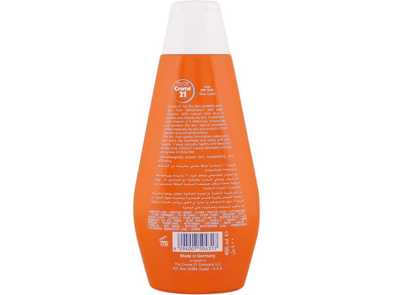Creme 21 body lotion 400 ml dry skin