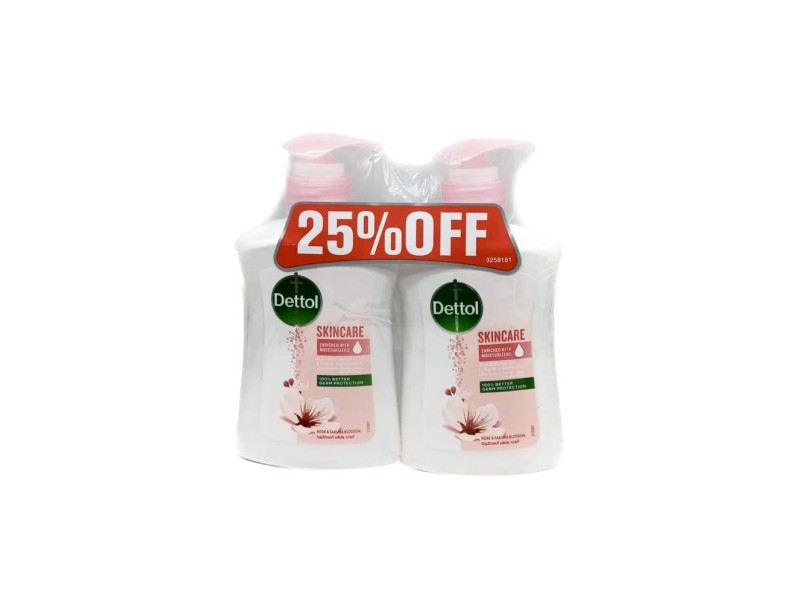 Dettol hand wash skin care 25% off 200 ml 2pcs