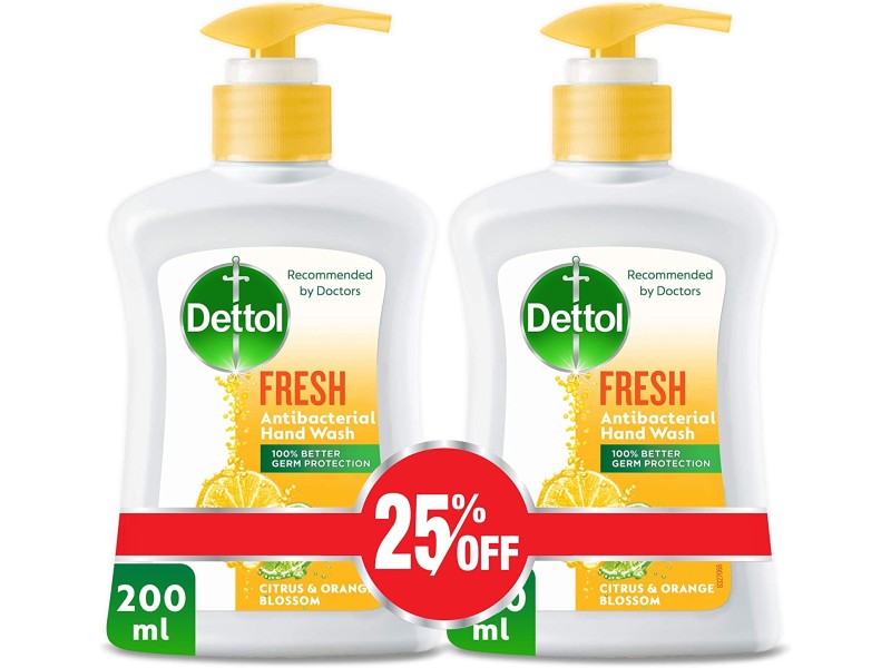 Dettol hand wash skin care 25% off 200 ml 2pcs