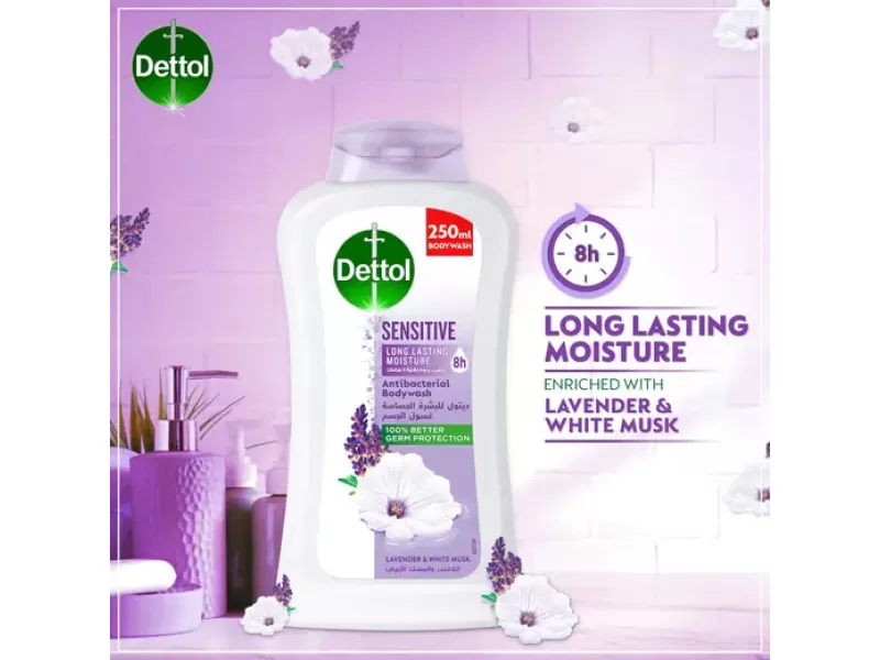 Dettol shower gel 250 ml sensitive skin