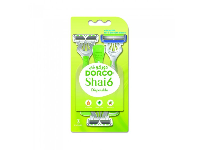 Dorco shai 6 women razors 3