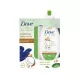 Dove shower gel coconut oil almond milk with kit 250 ml