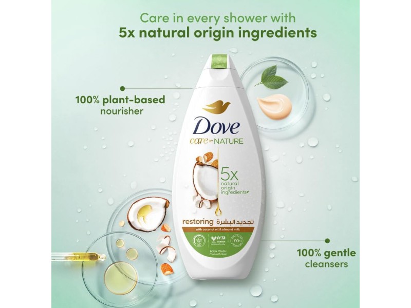 Dove shower gel restoring ritual with coconut & almond milk 500 ml