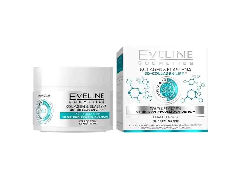 Eveline 3d collagen lift intense anti-wrinkle day & night cream 50 ml