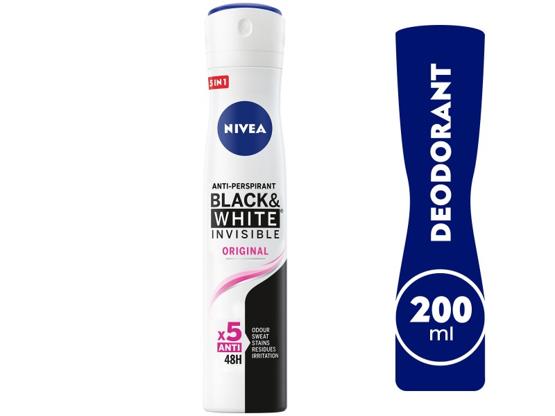 Nivea deodorant spray black&white women 200 ml 