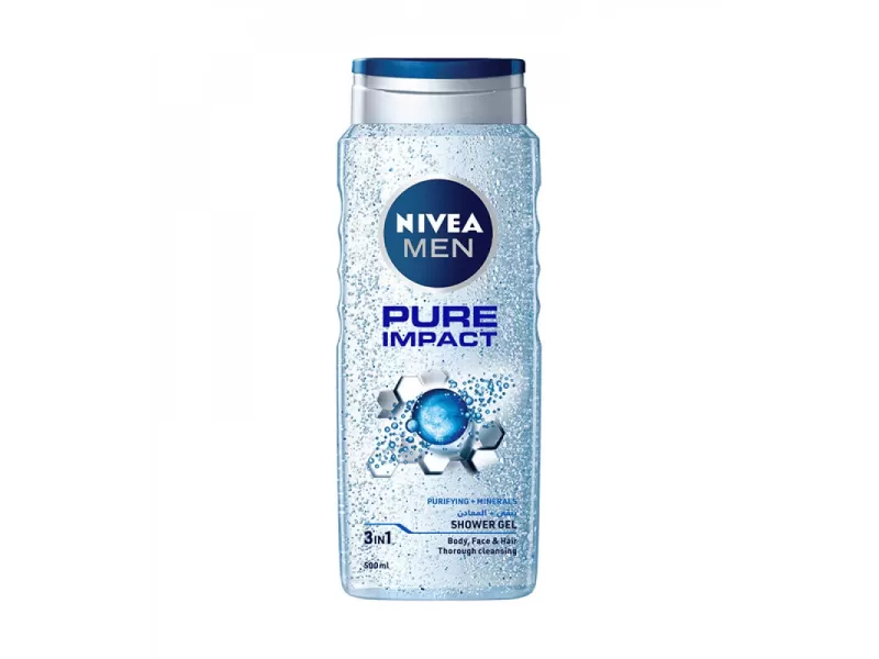 Nivea shower gel pure impact 500 ml