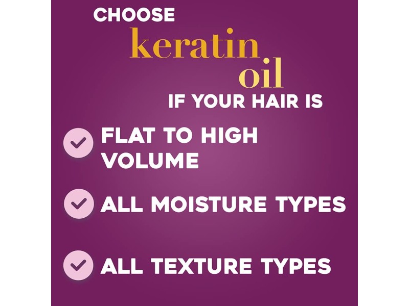 Ogx shampoo 385ml anti breakage keratin oil