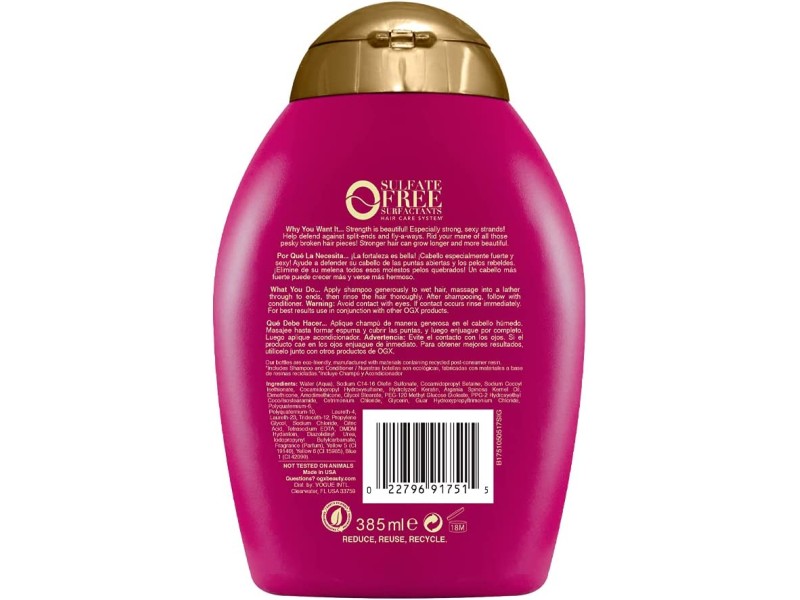 Ogx shampoo 385ml anti breakage keratin oil