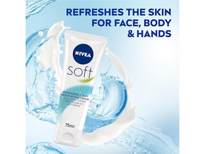 Nivea Soft & Fresh Moisturizing Cream Tube 75ml Nivea Soft & Fresh Moisturizing Cream Tube 75ml