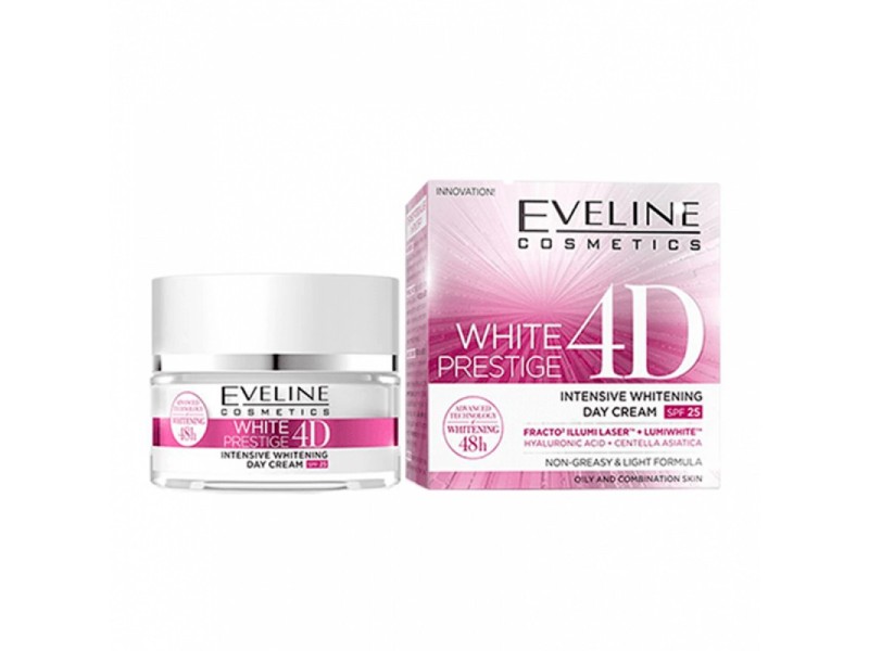 Eveline white prestige 4 d intensive whitening day cream 50 ml