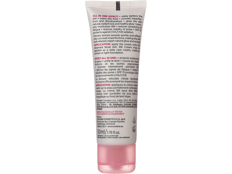 Eveline white prestige 4 d whitening multi function bb cream 50 ml