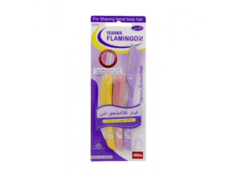 Feather-flamingo s for shaving facial body hair - 3 pieces Feather-flamingo s for shaving facial body hair - 3 pieces