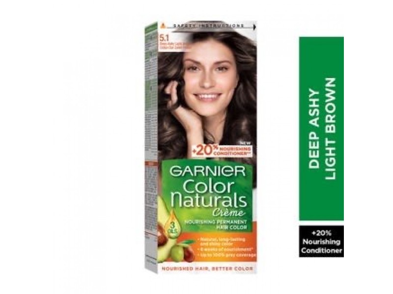 Garnier hair color nature 5.1 light brown gray