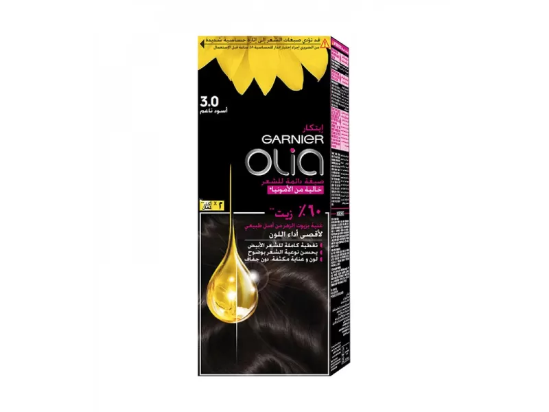 Garnier hair color olia 3.0 soft black