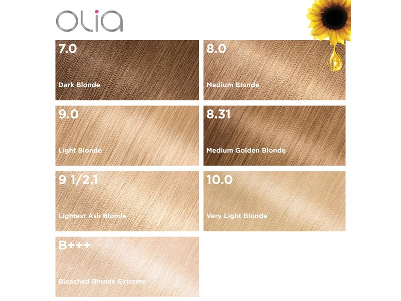 Garnier hair color olia 7.0 dark blonde
