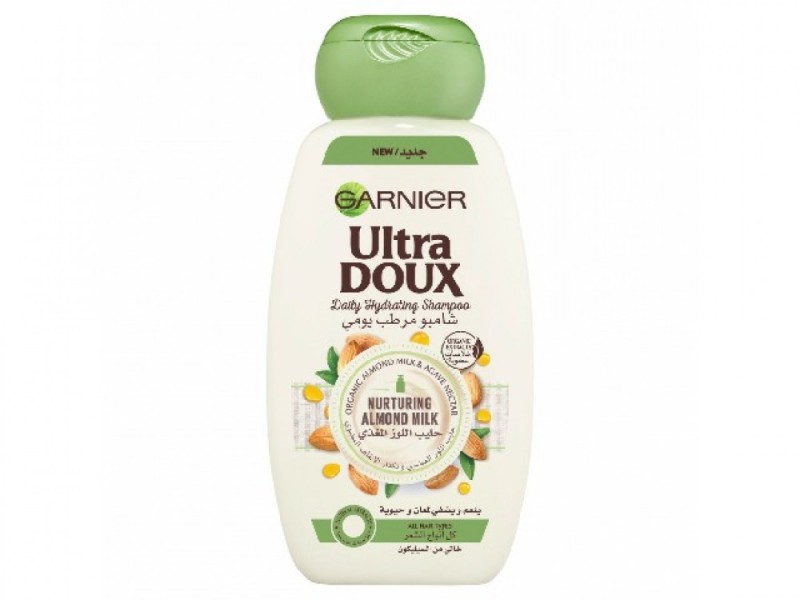 Garnier hair shampoo ultra doux almond milk  600 ml 