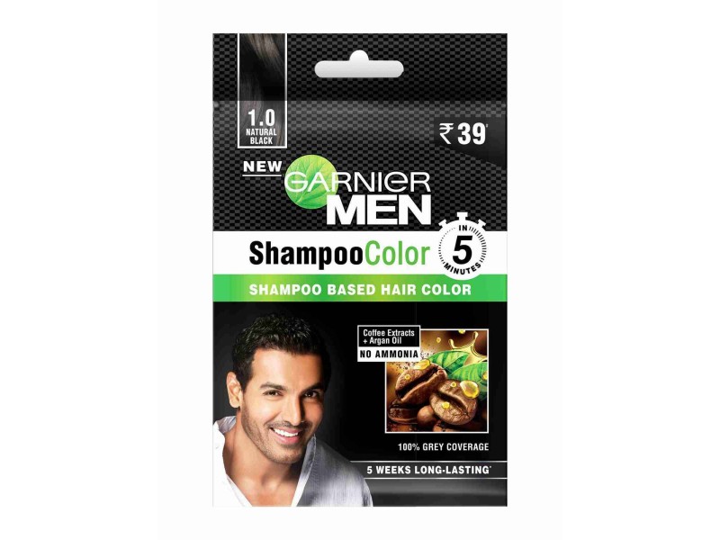 Garnier men hair color shampoo 1 natural black 20 ml