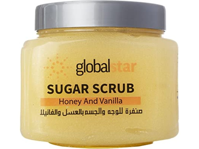 GLOBAL STAR FACE & BODY SUGAR SCRUB 600 GM HONEY & VANILLA
