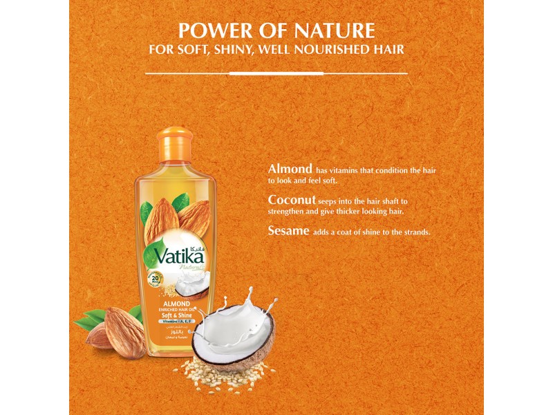 Vatika hair oil  200 ml  almond