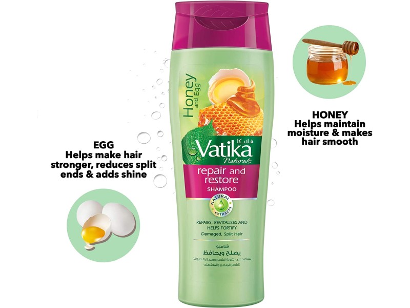 Vatika hair shampoo 200 ml repair&restore