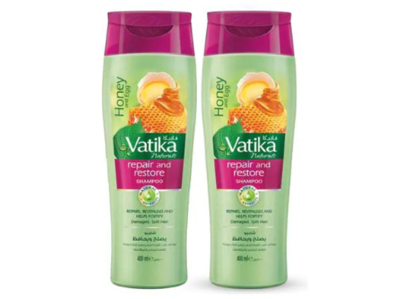 VATIKA HAIR SHAMPOO 400 ML REPAIR & RESTORE TWIN PACK 2 X 400 ML