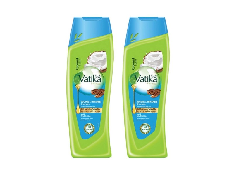 Vatika hair shampoo 400 ml volume thickness twin pack 2 x 400 ml
